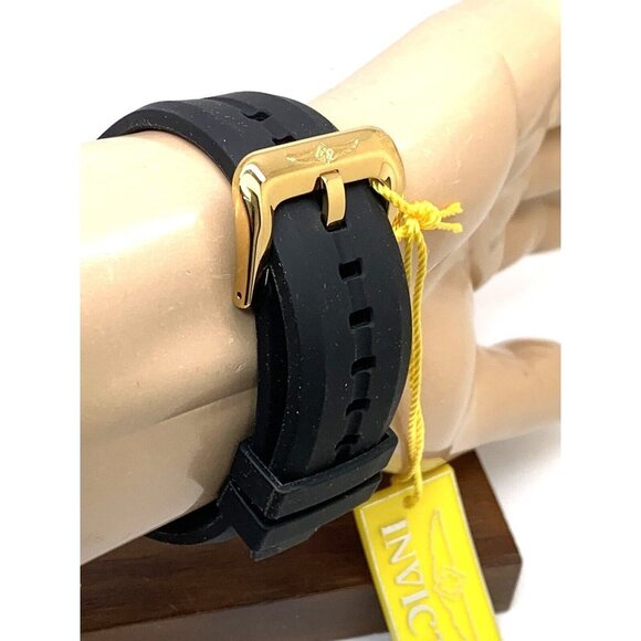 Invicta Men's Watch 35661 Pro Diver Quartz Gold Black Green Bezel Rubber… - Picture 11 of 15